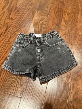 Zara Baby Black Wash Denim Shorts | Size 1½ Years (86 cm)